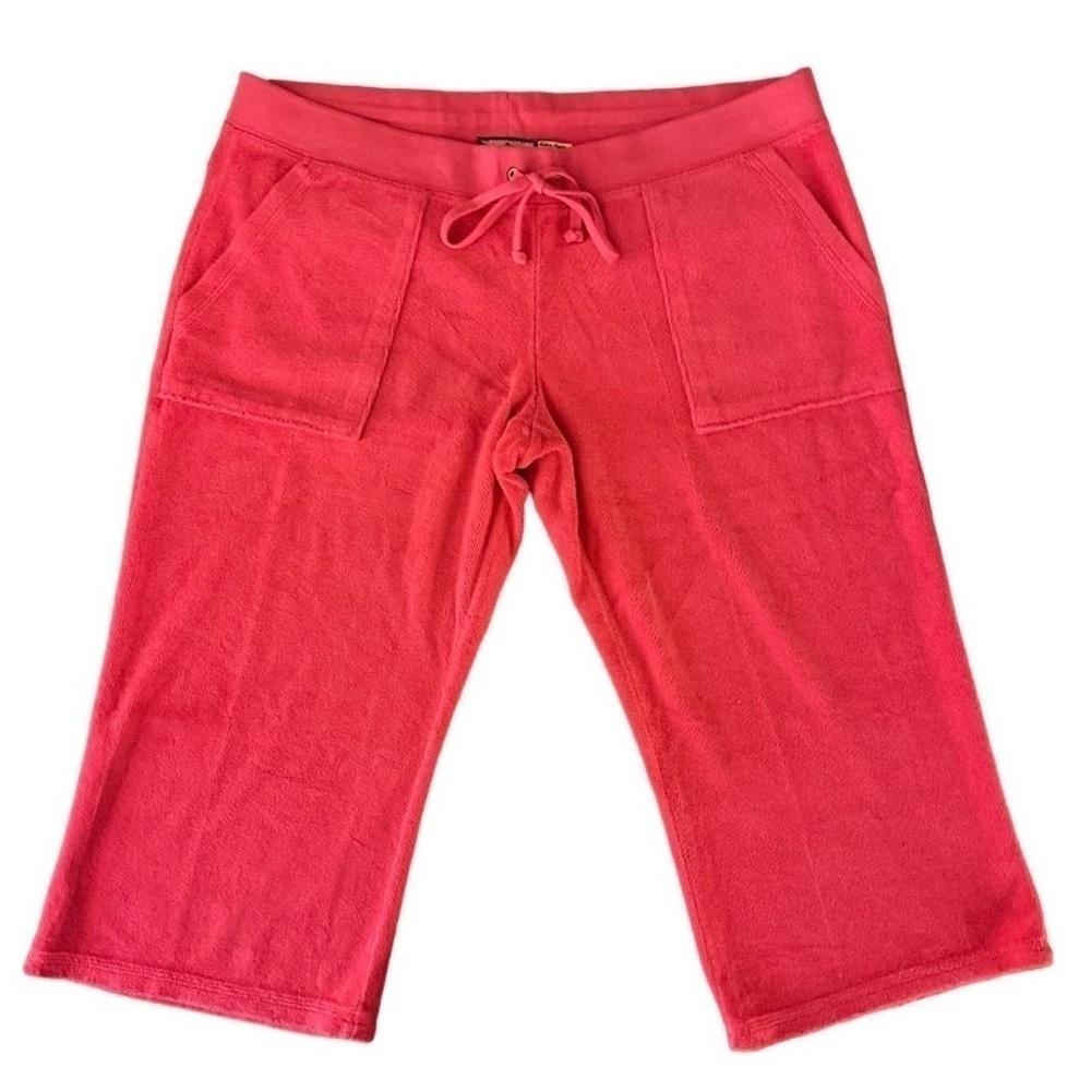 Juicy Couture Martinique Crop Snap Pocket Pant NWT Hot Pink Large - Picture 3 of 15